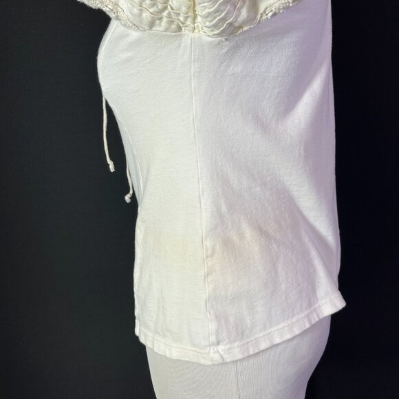 Vintage Country Line Size 36 Cream Top Puffed Sleeves *Flaws - Picture 10 of 16
